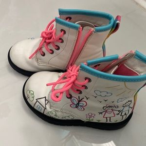 Skechers Lil Doodle Gravlen Toddler Girl Boots Size 7